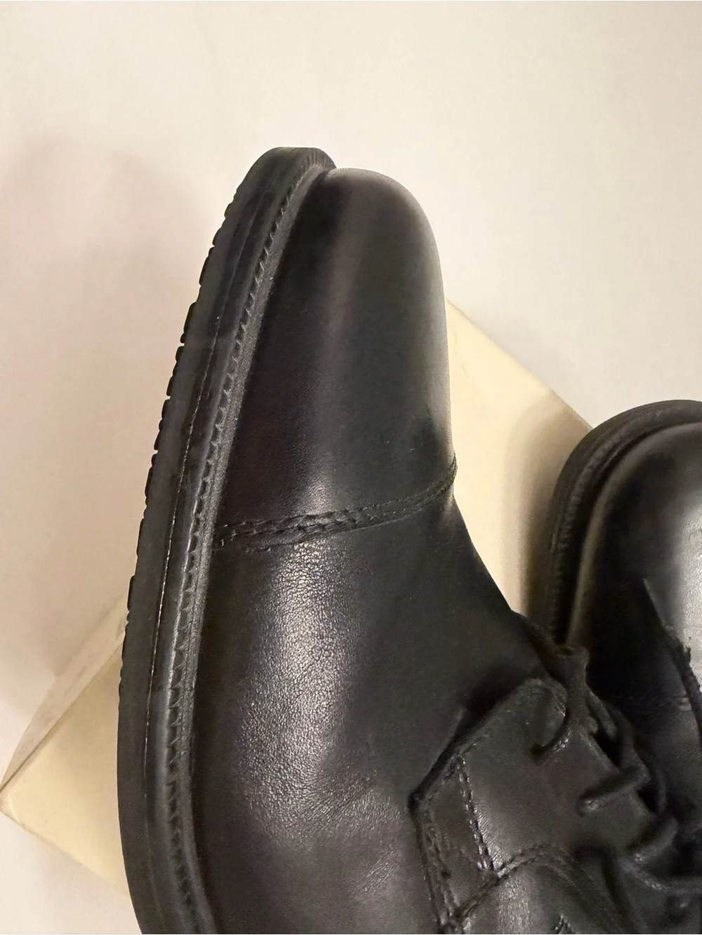 ROCKPORT Men’s Essential Details Dress Shoe Hydroshield Waterproof, Black US 10